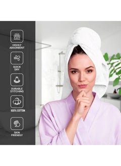 MAXQON Pack Of 4 - Bath Towel - 100% Cotton 600 GSM Large Size (70x140cm) Highly Absorbent And Super Durable , Color Blue  - Image 4