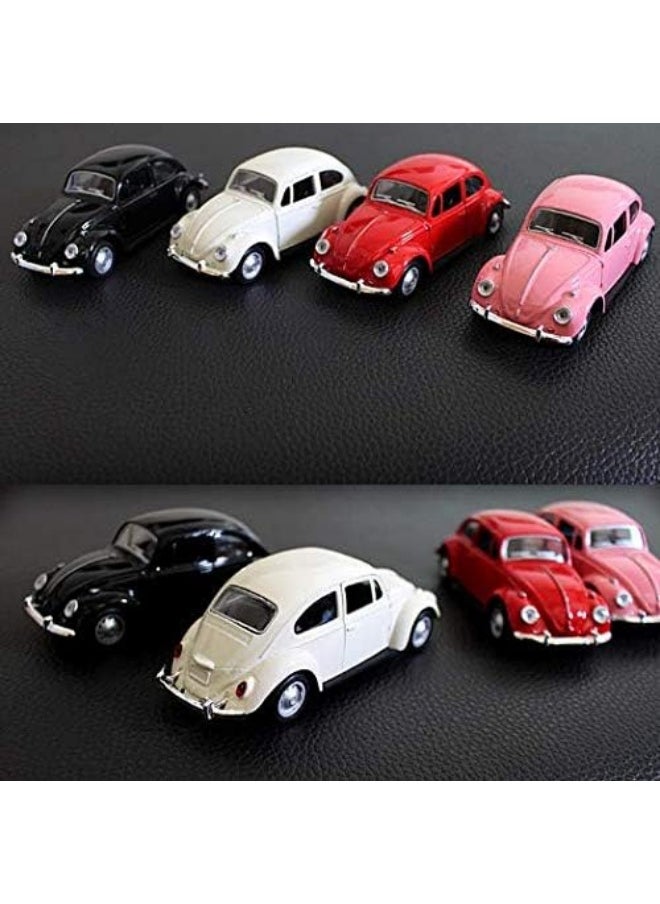 Whynot - 1967 Classic VW Beetle 1:64 Die-Cast Pull Back Toy Car with Key Chain – Multi-Color Mini Model - Image 1