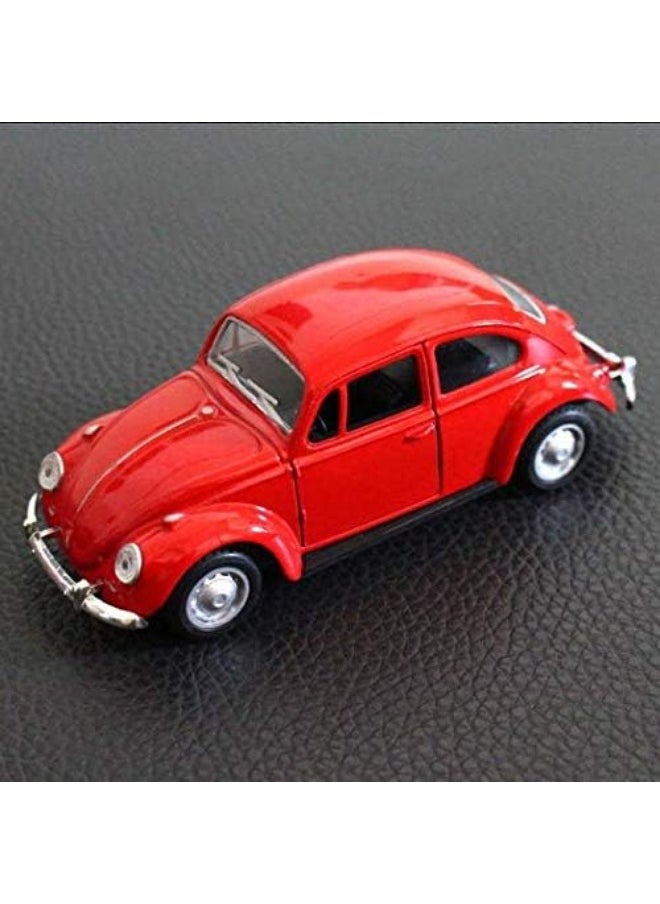 Whynot - 1967 Classic VW Beetle 1:64 Die-Cast Pull Back Toy Car with Key Chain – Multi-Color Mini Model - Image 1