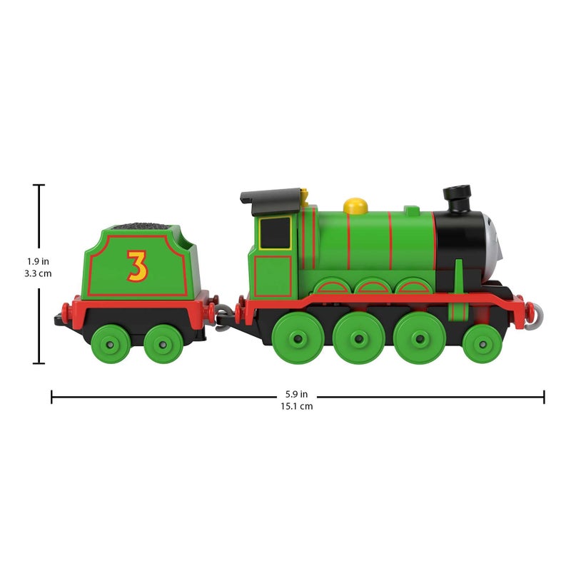 THOMAS & FRIENDS Thomas and Friends Henry Metal Locomotive Rolling Train, Includes 1 Locomotive and 1 Coal Tank, Children's Toy, Ages 3 and Above, HMC43 - Image 2