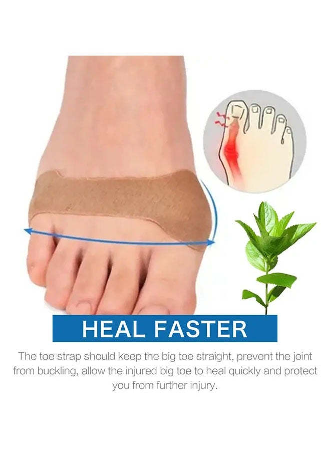مويكسين مصحح مضاد لتورم أصابع القدم، رقعة تصحيح بلسم أصابع القدم، رقعة العناية بألم المفاصل، تصحيح التورم، إبهام القدم الأروح (10 قطع/صندوق) - Image 2