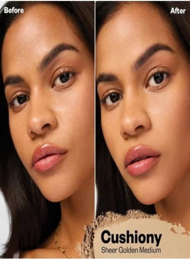 كوساس بودرة تثبيت وتنعيم نباتية خالية من التلك من كوساس كلاود سيت، ناعمة وخفيفة الوزن - متوسطة ذهبية اللون 9.5 جم - خفيفة الوزن، ذات لمسة نهائية شفافة - Image 2