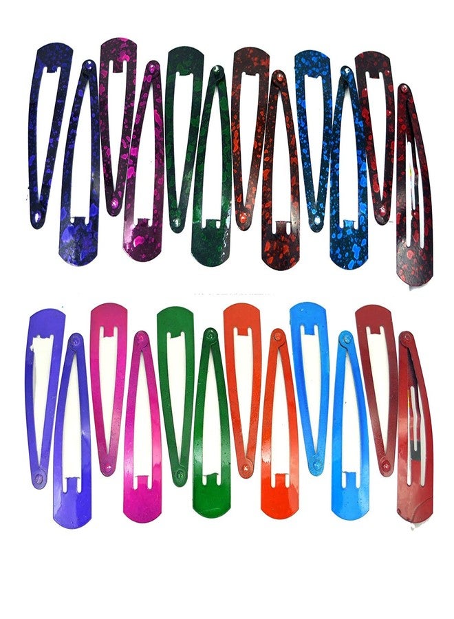 Chronex Tick tack Multicolour Hair Clips for Women and Girls (Pack of 12)
