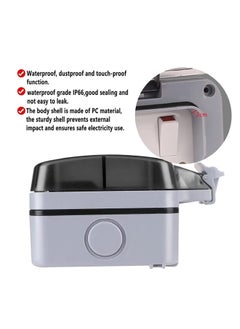 Next Life Waterproof Outdoor Socket rainproof Wall Electrical Outlet IP66 Switched Socket Cover 13A Outdoor Wall Weatherproof Plug Socket Box  - Image 4