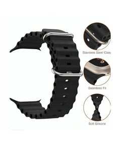 Ocean Strap For Apple Watch Band Size 42/44/45/49mm Silicone