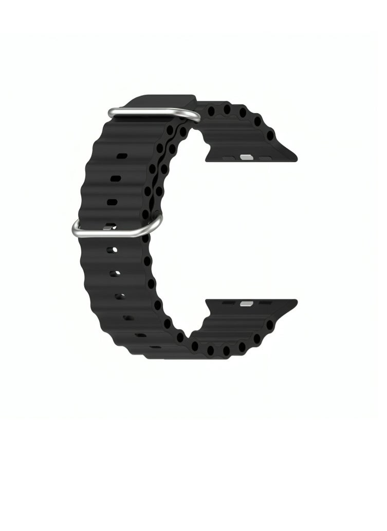 Generic - Ocean Strap For Apple Watch Band Size 42/44/45/49mm Silicone - Image 1