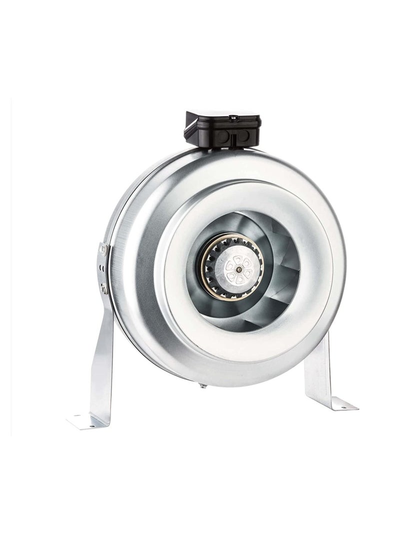 Generic Heavy Duty Round Metal AC Centrifugal In-Line Duct Fan Industrial, Factories, Kitchen, Bathroom, Ventilation Blower Fan (6 Inch 78W)  - Image 2