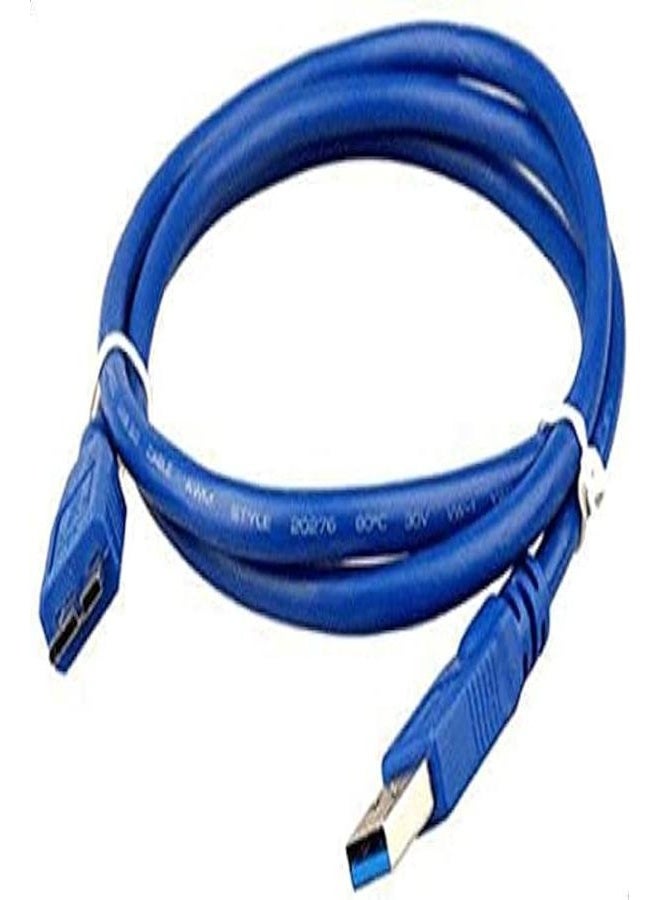 فوجيشكا كابل USB 3.0 من نوع A إلى Micro-B عالي السرعة، يدعم نقل بيانات حتى 5 جيجابت/ثانية، مثالي لتوصيل الأقراص الصلبة الخارجية وأجهزة التخزين الاحترافية.  - Image 1