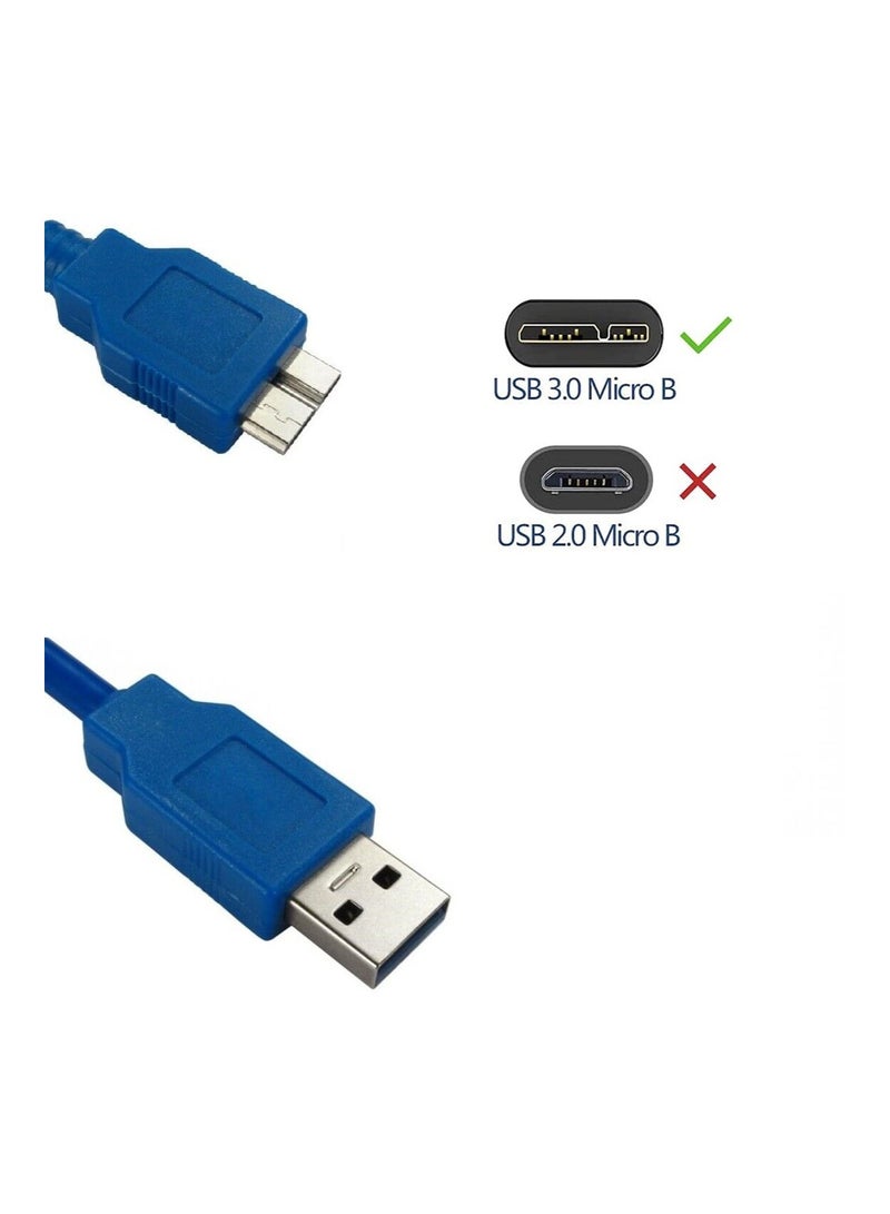 فوجيشكا كابل USB 3.0 من نوع A إلى Micro-B عالي السرعة، يدعم نقل بيانات حتى 5 جيجابت/ثانية، مثالي لتوصيل الأقراص الصلبة الخارجية وأجهزة التخزين الاحترافية.  - Image 5