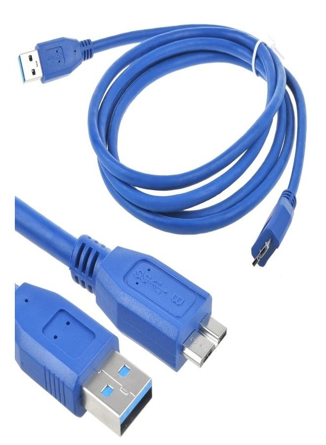 فوجيشكا كابل USB 3.0 من نوع A إلى Micro-B عالي السرعة، يدعم نقل بيانات حتى 5 جيجابت/ثانية، مثالي لتوصيل الأقراص الصلبة الخارجية وأجهزة التخزين الاحترافية.  - Image 3