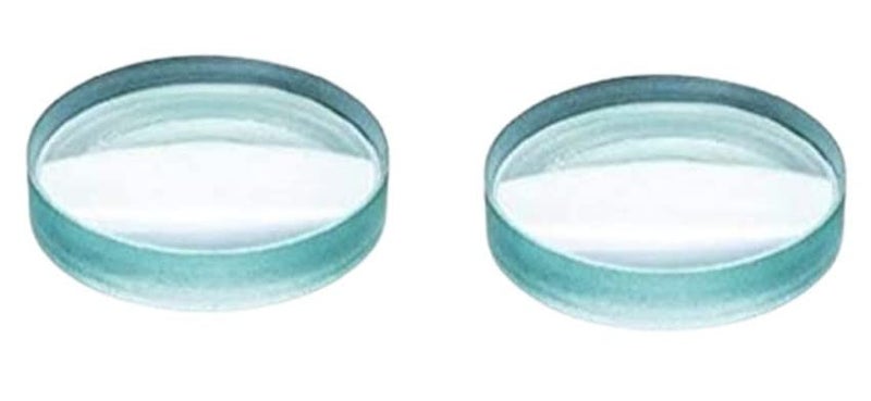 ESPtronics ERH India 2 Pcs Concave Lens Diameter-50 mm Focal Length 10 cm for Magnifying Glasses, Telescopes, Cameras and Photography etc. - Image 1