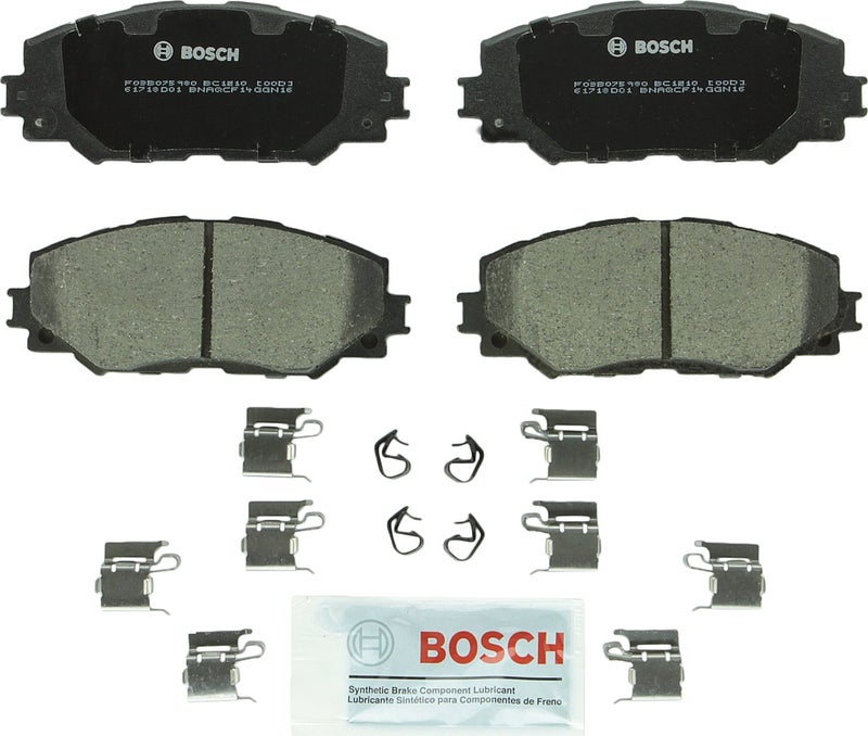 BOSCH BC1210 QuietCast Premium Ceramic Disc Brake Pad Set - Compatible with Select Lexus HS250h; Pontiac Vibe; Scion xB, xD; Toyota Corolla, Matrix, Prius V, RAV4; FRONT - Image 1