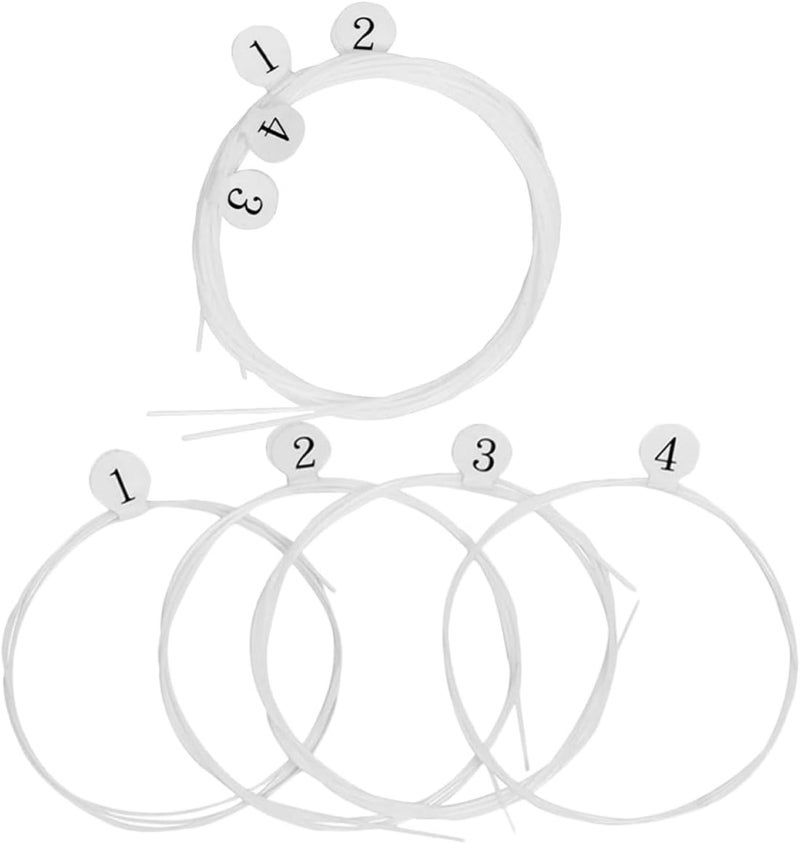 8pcs Nylon Ukulele Strings Set for Soprano Easy Installation Replacement Accessory for Various Ukulele Models for Beginners Experienced Players - Image 1