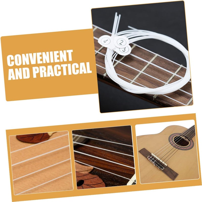 8pcs Nylon Ukulele Strings Set for Soprano Easy Installation Replacement Accessory for Various Ukulele Models for Beginners Experienced Players - Image 5