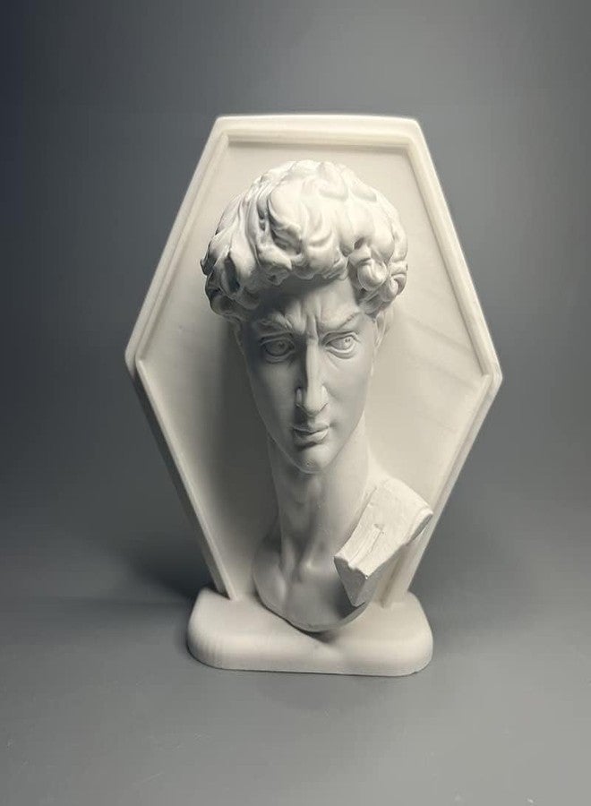 EASCHEER David Statue, Greek Mythology Decor, 4.52 Inch Resin Bust, Unique Home Office Bookshelf Coffee Table Decor - Image 1