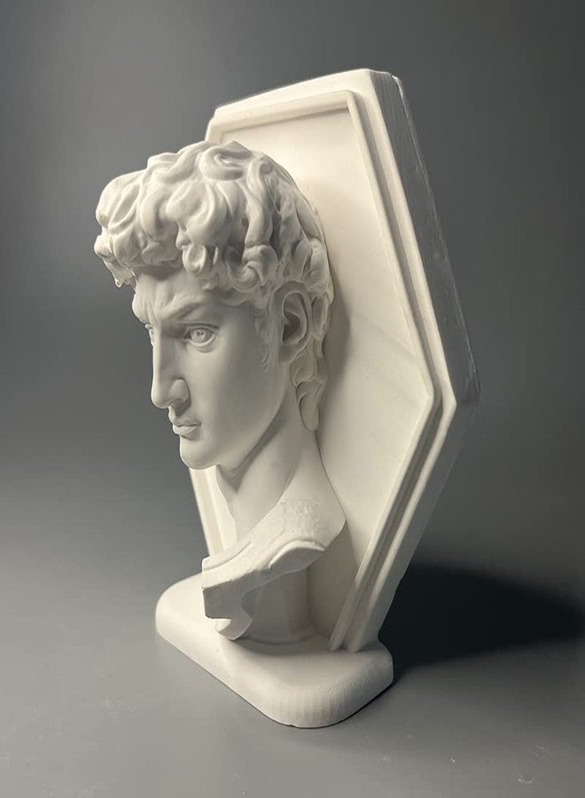 EASCHEER David Statue, Greek Mythology Decor, 4.52 Inch Resin Bust, Unique Home Office Bookshelf Coffee Table Decor - Image 4