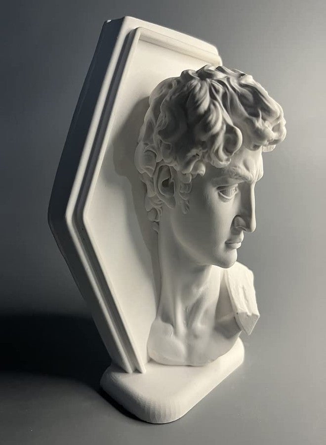 EASCHEER David Statue, Greek Mythology Decor, 4.52 Inch Resin Bust, Unique Home Office Bookshelf Coffee Table Decor - Image 3