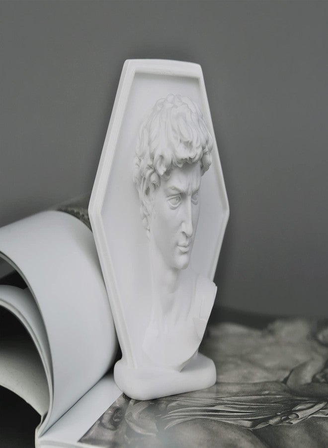 EASCHEER David Statue, Greek Mythology Decor, 4.52 Inch Resin Bust, Unique Home Office Bookshelf Coffee Table Decor - Image 5