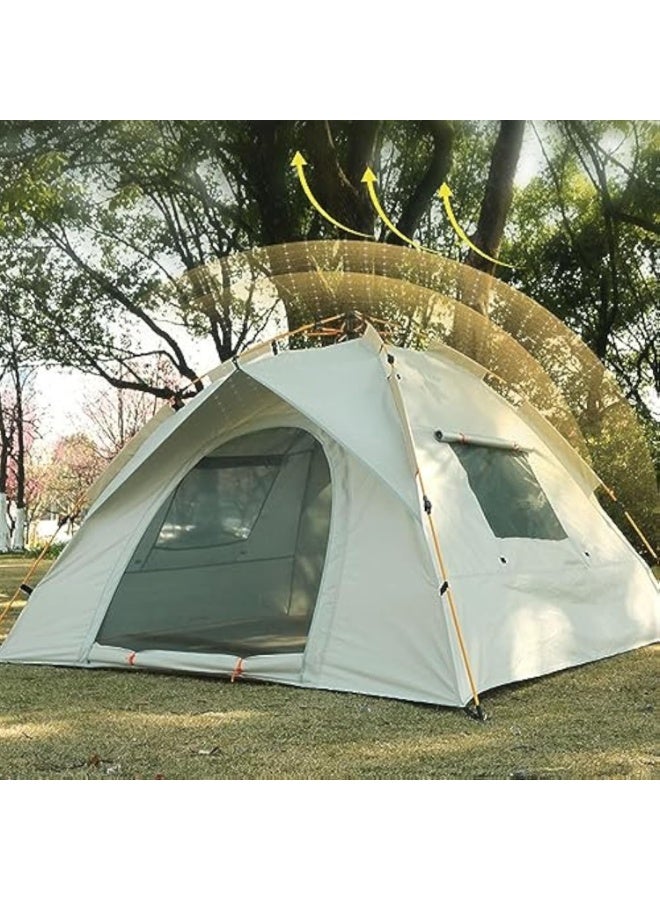 Arabest Camping Tent with  Camping Tent, Waterproof & Windproof Tent for Camping, Easy Set-Up Tent, Lightweight, Mesh Window Ventilation, for Backpacking, Hiking, Beach, Backyard - Image 5