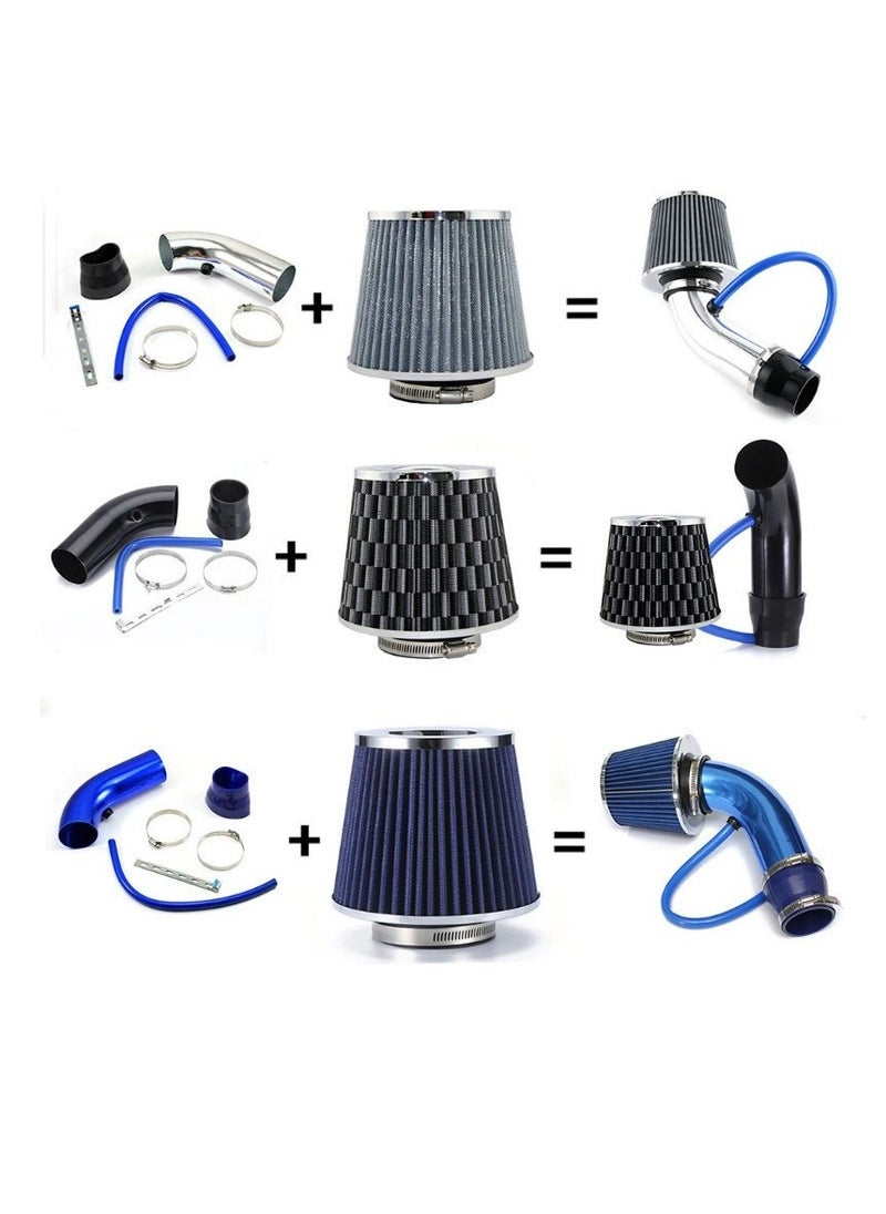 General 3Inch automotive aluminum alloy intake pipe modification kit 76mm air filter universal filter element mushroom head  - Image 2