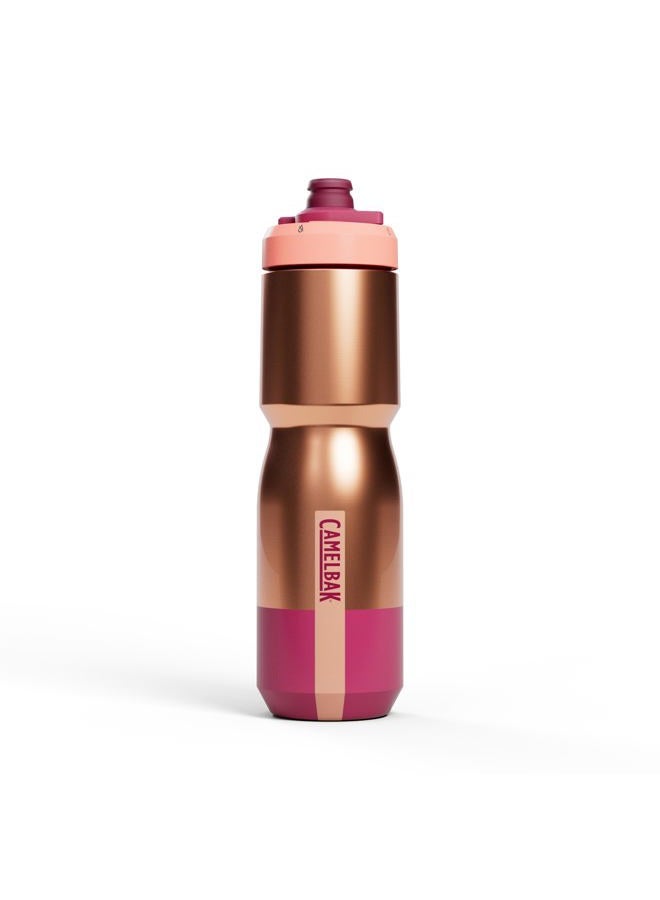 CAMELBAK Podium Steel Insulated Bike Water Bottle Mercury Blush, 22oz - Image 1
