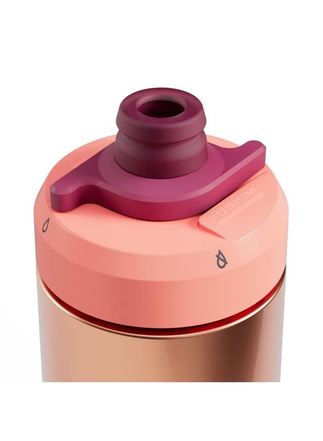 CAMELBAK Podium Steel Insulated Bike Water Bottle Mercury Blush, 22oz - Image 3