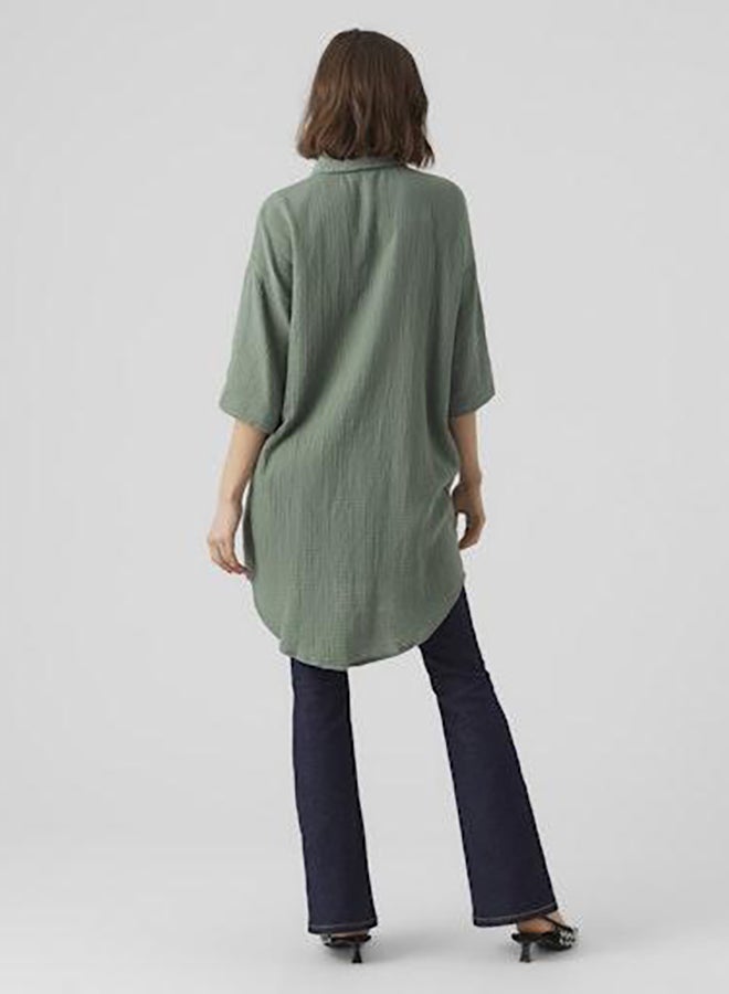 VERO MODA Vmnatali 3/4 Long Overshirt Wvn Noos - Image 4