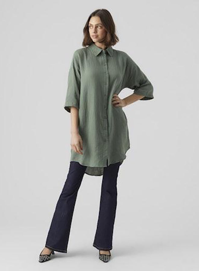 VERO MODA Vmnatali 3/4 Long Overshirt Wvn Noos - Image 1