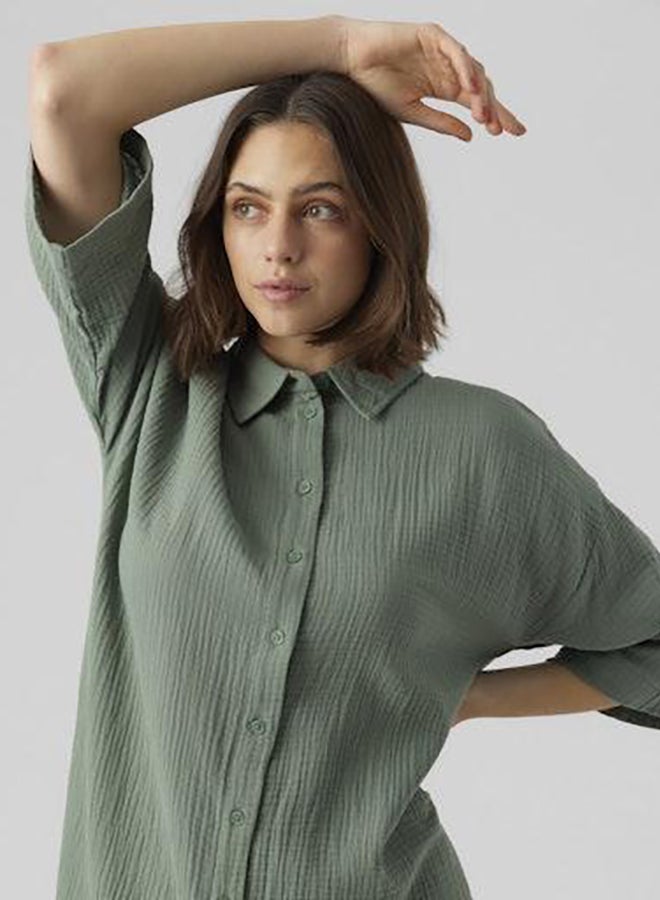 VERO MODA Vmnatali 3/4 Long Overshirt Wvn Noos - Image 2