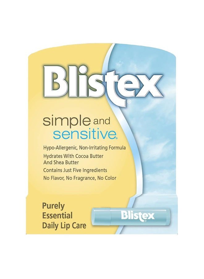 Blistex Simple & Sensitive Lip Moisturizer 0.15 oz (Pack of 5) - Image 5
