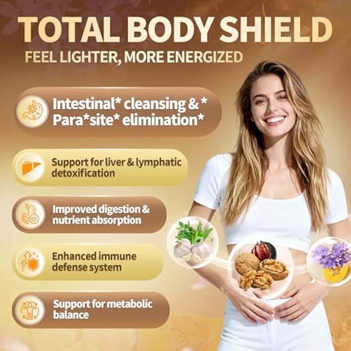 VivoNu 25 في 1 قطرات سائلة من الجوز الأسود والشيح - 6660 ملغ تطهير عشبي للبشر مع السورساوب، الثوم، بذور اليقطين، البربرين، الأوريجانو، الكركم، الإخيناسيا والقرفة، 2 أونصة سائلة (عبوة من 1) - Image 2