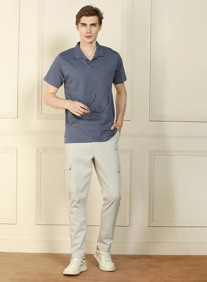 Dennis Lingo Regular Fit Plain Polo with Patch Pocket