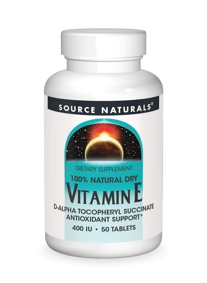 Source Naturals فيتامين E 400 وحدة دولية مضاد أكسدة قابل للذوبان في الدهون 50 قرص - Image 2
