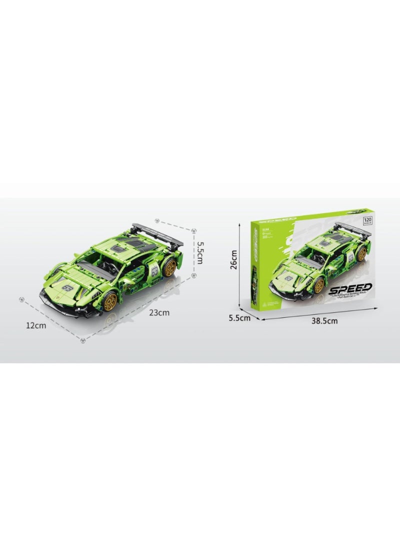 Lamborghini Verde - Escala 1:20 - 385 peças - Image 5