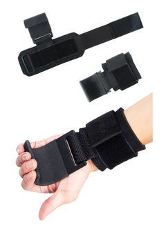 AROAQ Weight Lifting Training Grips Straps, Weight Lifting Hooks Grips With Wrist Wraps, Gym Reapers Lifting Wrist Straps For Weightlifting, Bodybuilding, Strength Training and Deadlifts, (Red Hooks)  - Image 4