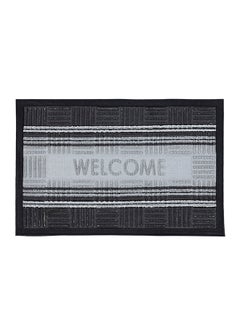 Status Contract Anti Slip Front Door Mat | Living Room Rug for Entrance Doors | New Rubber Floor Mats for Home (Black-Grey),38 x 58 Cm  - Image 2
