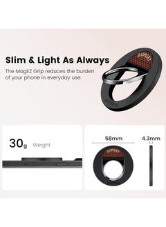 PITAKA PITAKA Ultra Slim Case for iPhone 16 Pro with MagSafe Phone Ring Holder Premium Caseless Look Protective Case Crafted from Durable 600D Aramid Fiber, Ultra-Thin & Lightweight, Scratch-Resistant with Enhanced 3D Grip - Sunset  - Image 2