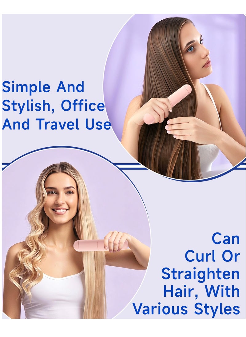 BOMIDI Cordless Hair Straightener Comb Detachable for Easy Clean, 200M Ions, 6 Speed Smart Temp, Dual Charging, Ideal for On - the - Go Styling - Pink  - Image 5