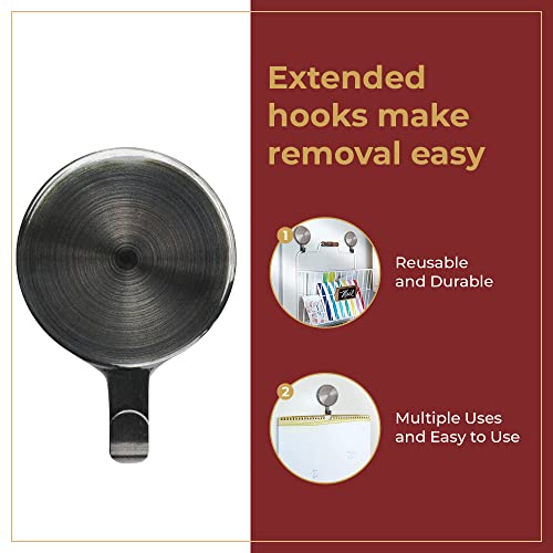 Haute Decor Attract Magnetic Hanger, 1 Pack - Strong Magnet Hook for Metal Doors and Surfaces - Image 2