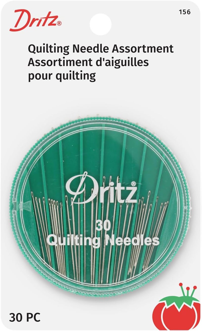 Dritz 156 Hand Needle Compact for Quilting Assorted Sizes 30Count - Image 1