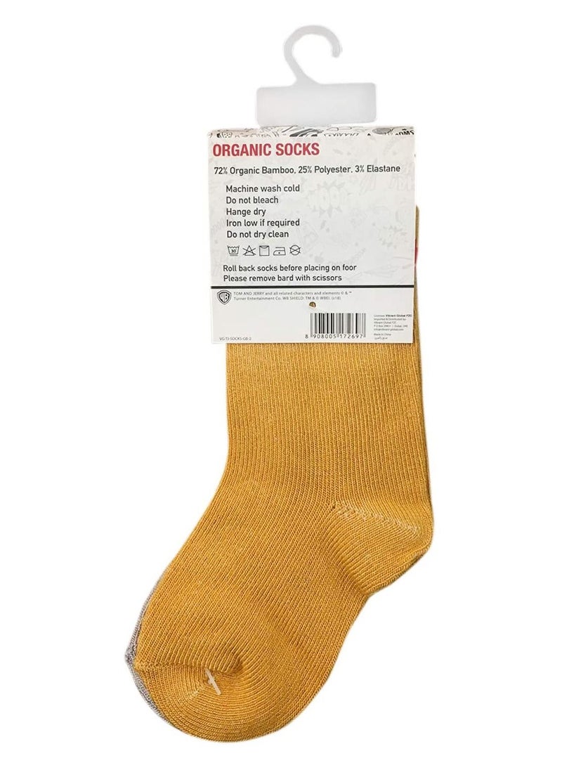 Tom & Jerry - Tom & Jerry Tom & Jerry Sock - Solid -12-24M - (Pairof 4), Set of 1 - Image 1