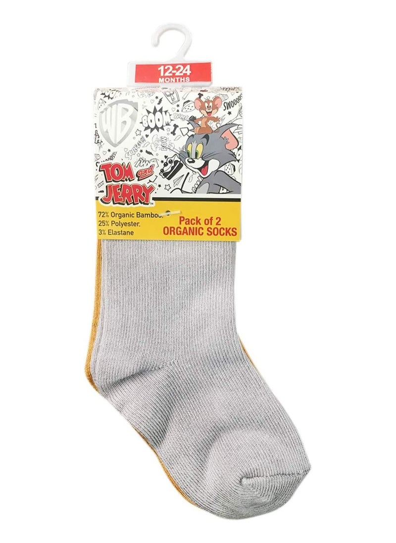 Tom & Jerry - Tom & Jerry Tom & Jerry Sock - Solid -12-24M - (Pairof 4), Set of 1 - Image 1