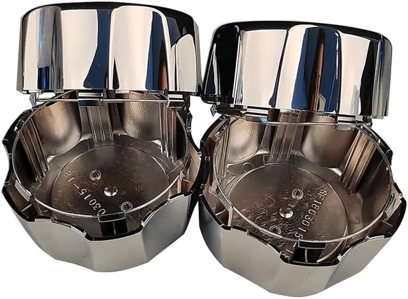 غطاء مركز المحور 4 قطع فضي متوافق لـ نيسان تيرانو ميسترال باثفايندر فرونتير إكستيرا نافارا - Image 1