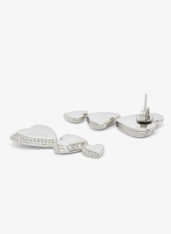 Guess  Multi Hearts Drop Earrings for Women | Best Price UAE