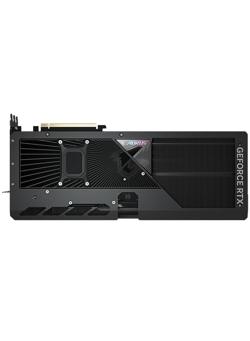 AORUS GeForce RTX™ 5080 MASTER 16GB GDDR7 Graphics Card, NVIDIA Blackwell Architecture, WINDFORCE Cooling System, Hawk Fan, Dual BIOS (Performance/Silent), RGB Halo, LCD Edge View, Composite Metal Grease, Server-Grade Thermal Gel, Reinforced Structure, Versatile VGA Holder | GV-N5080M-16GD  - Image 4
