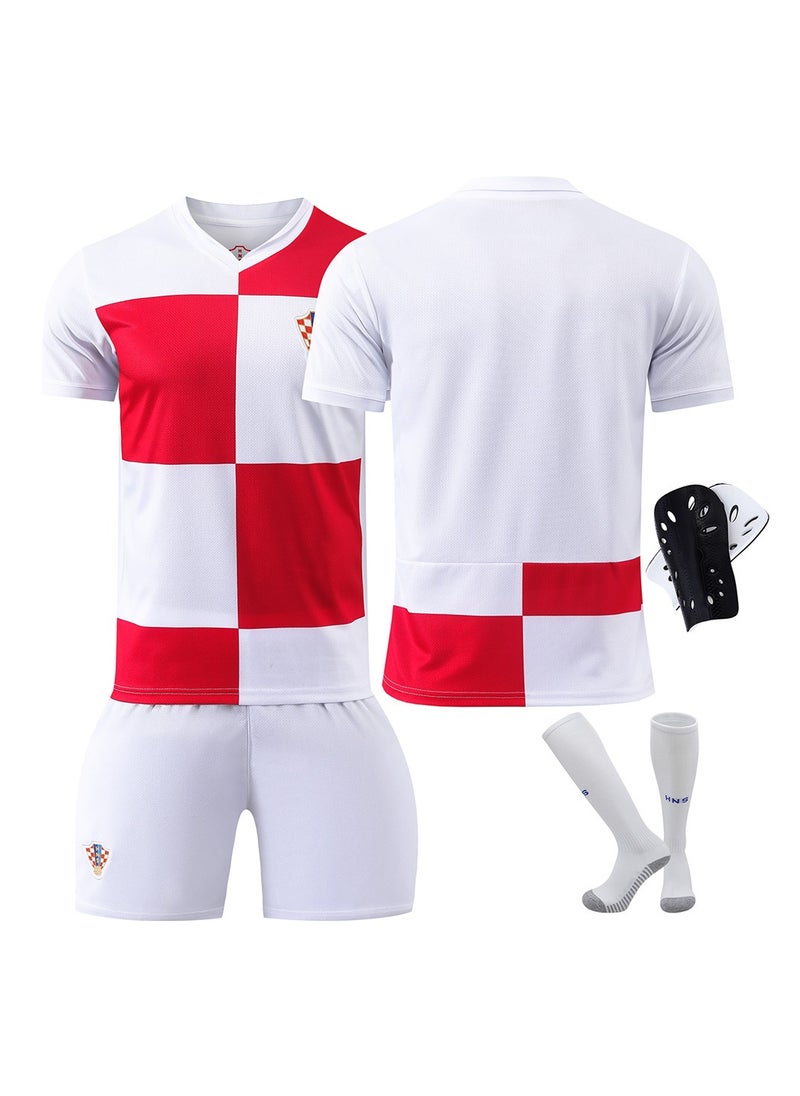 Generic - 2024 European Cup Children's Youth Football Jersey Four-Piece Set No Number - Image 1