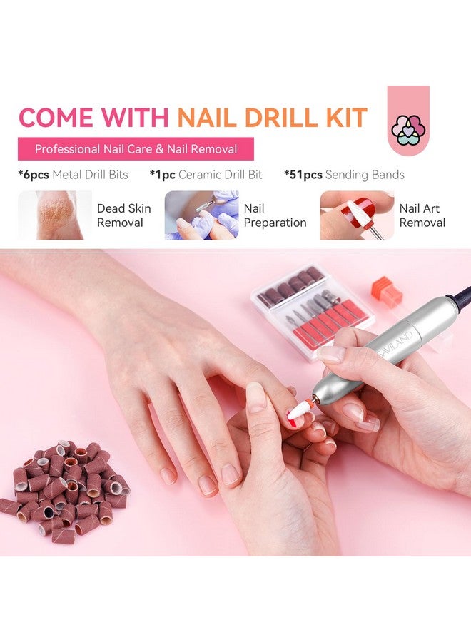 SAVILAND Acrylic Nail Kit with Drill: Professional Nail Kit Acrylic Set for Beginners with Everything Acrylic Powder Gel Nail Polish Nail Decoration U V Nail Light Gift Home Salon Christmas Gift Set - Image 5