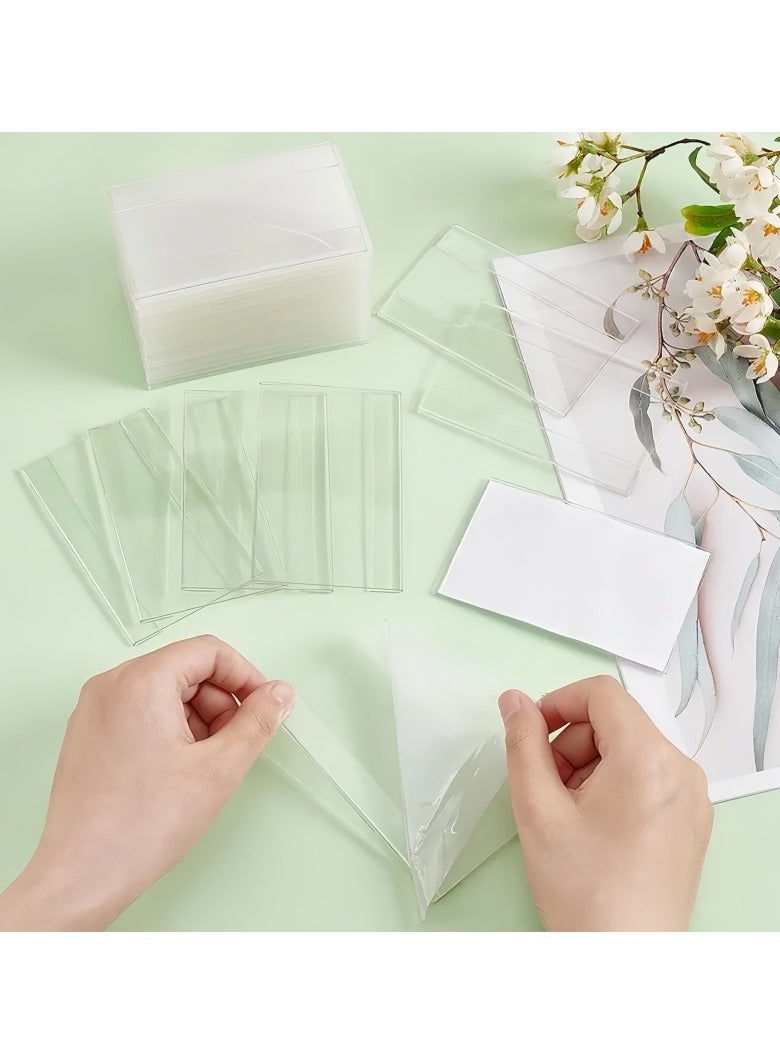 JiFENG 10 PCS Wall Mount Acrylic Sign Holder Clear Plastic Wall Sign Holders Horizontal Acrylic Frames for Offices, Stores, Restaurants - Image 5