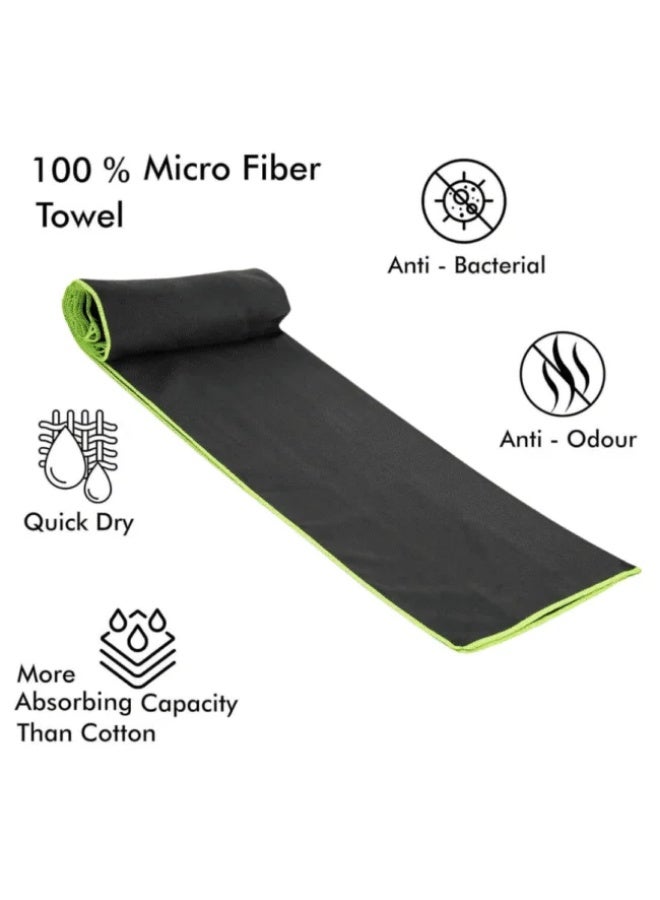 منترا فوط سباحة مايكروفايبر من مينترا 65 × 90 سم – لون أسود - Image 2