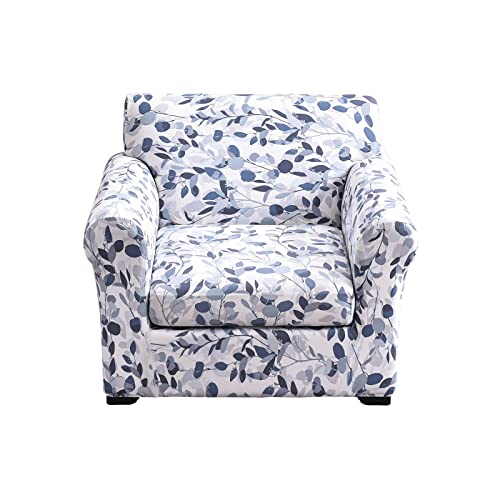 KRFOONN 2 Piece Chair Covers Printed Sofa Covers Couch Covers Washable Armchair Sofa Couch Slipcover Furniture Protector with Elastic Bottom for Living Room (Armchair, 15), Small - Image 1